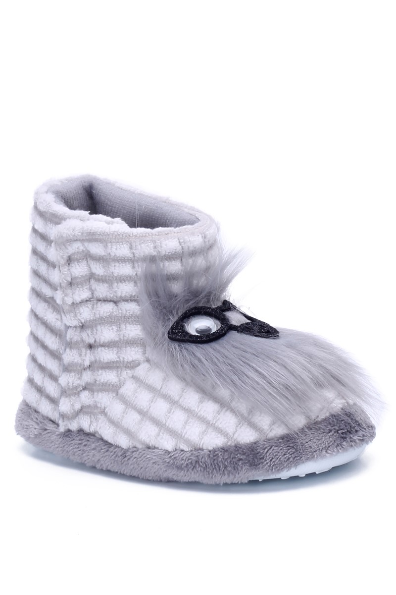 Children's House Slippers PN03 - Gray #363343