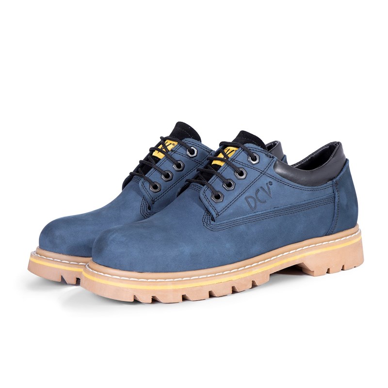 Męskie krótkie buty Ducavelli Natural Nubuk - Niebieskie 