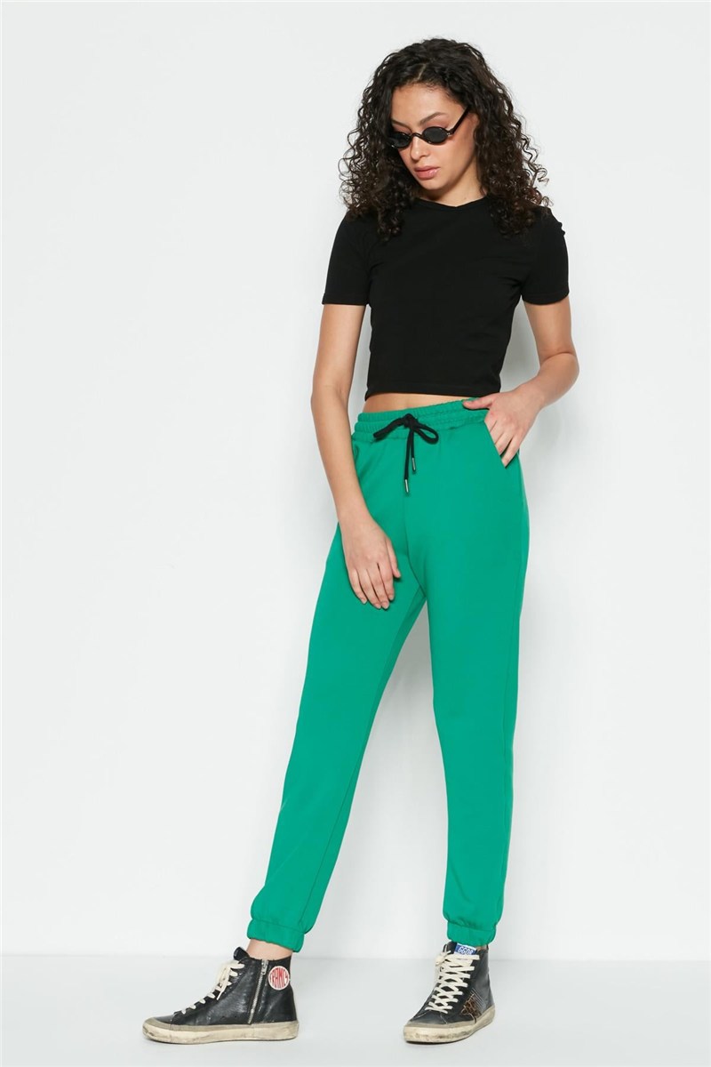C&City Women Jogger Sweatpants 802 Yeşil  #450863