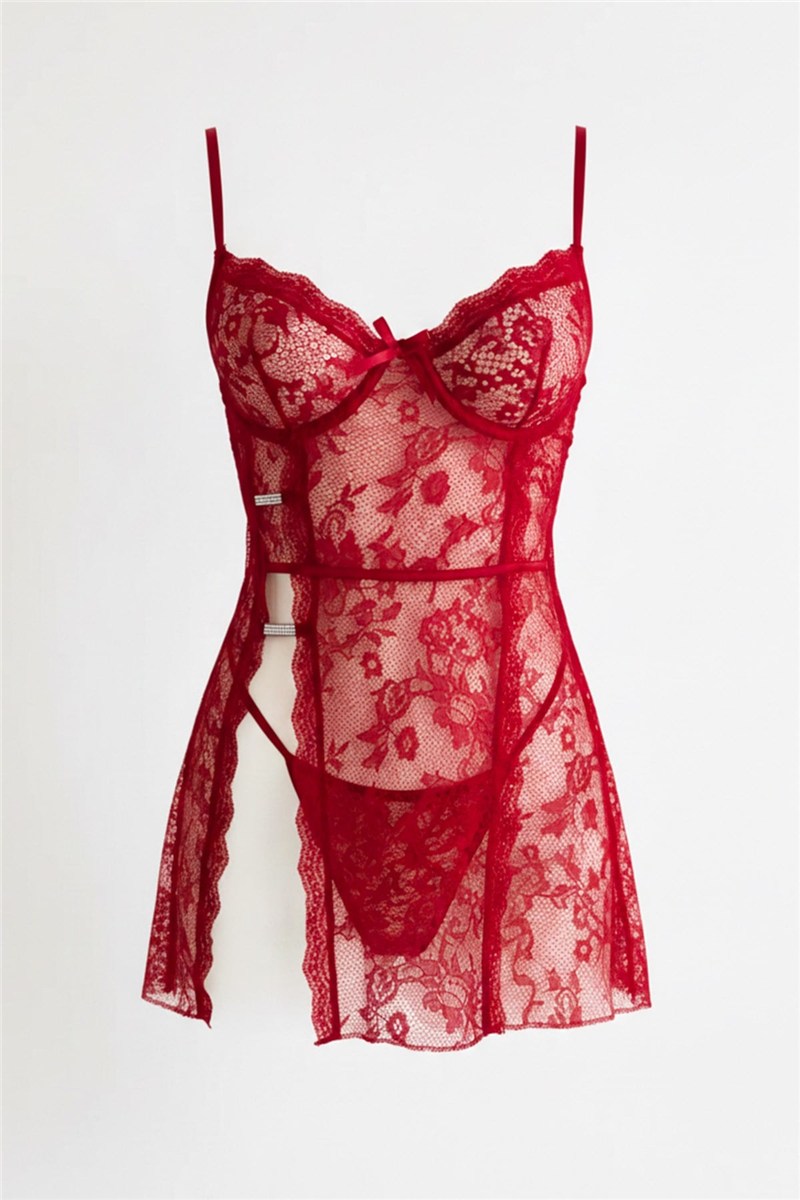Shimmering Lace Babydoll Nightgown  #452389