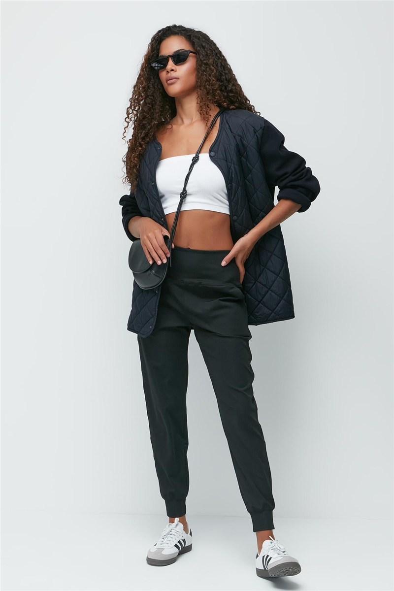High Waist Cuffed Jogger Sweatpants 811  #451176