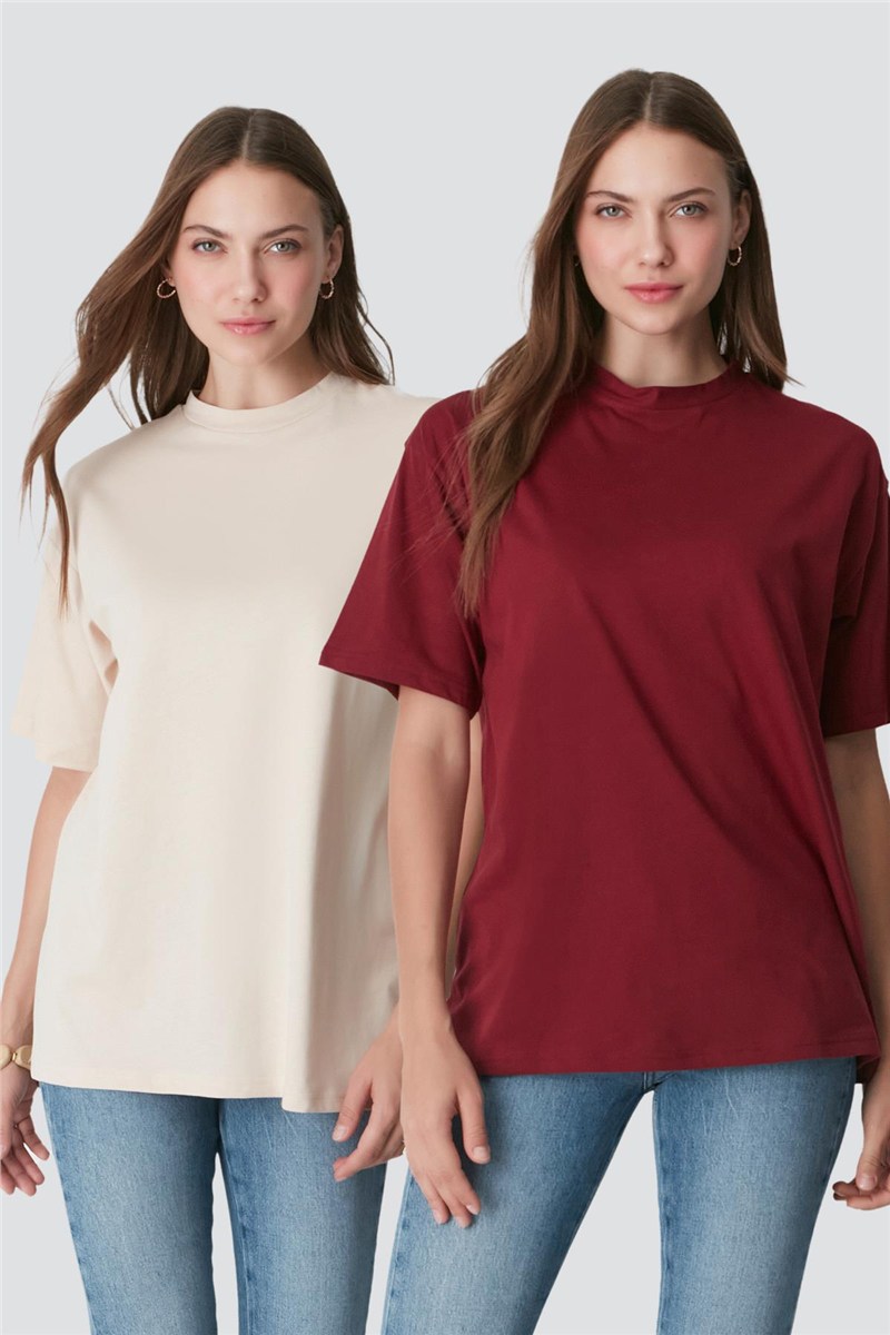 2-Pack Crew Neck Short Sleeve Casual T-Shirt 961  #451423