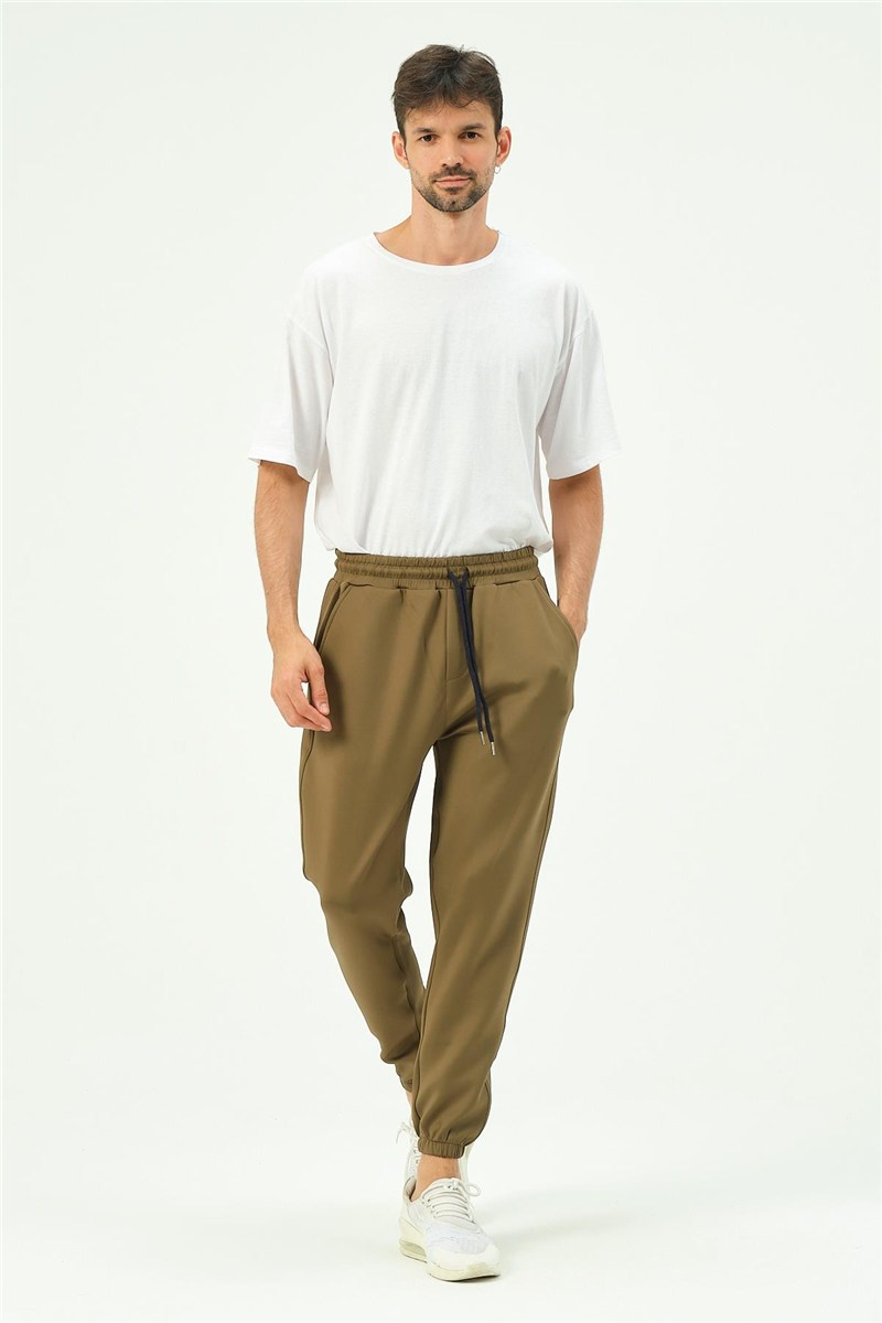 C&City Men Elastic Leg Sweatpants with Side Pockets 853  #451110