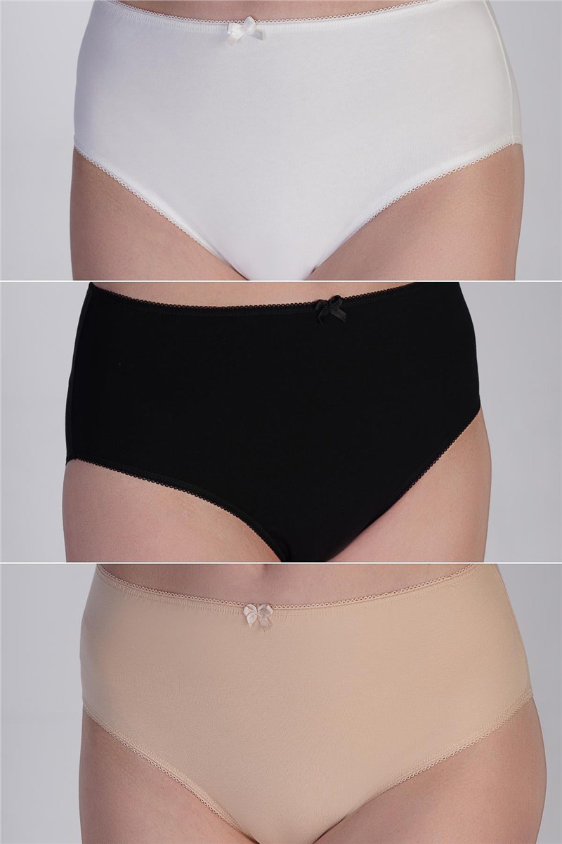 3-Pack High Waist Bikini Panties 5002  #451866