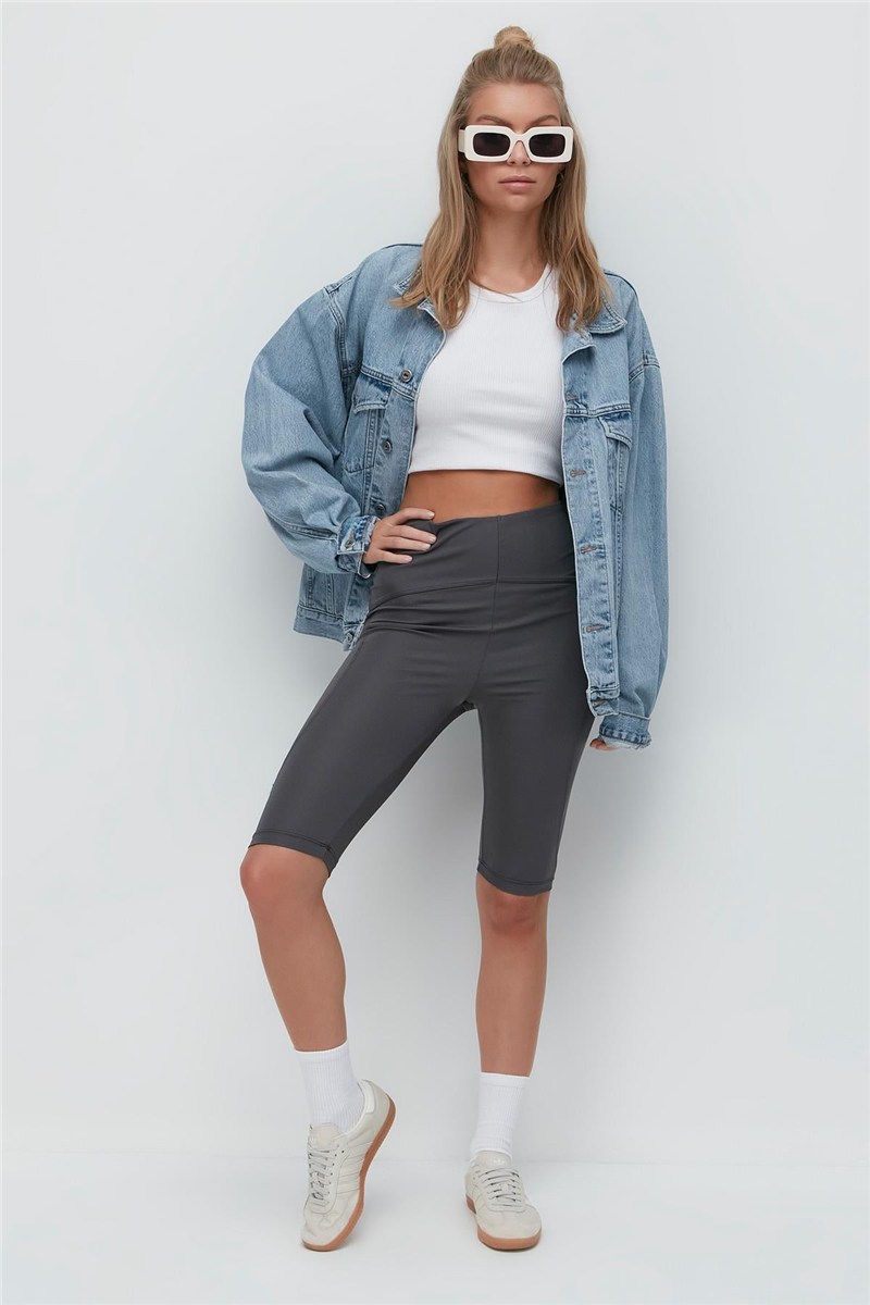 Karyoka High-Waisted Knee-Length Sports Shorts Leggings 9412  #451185