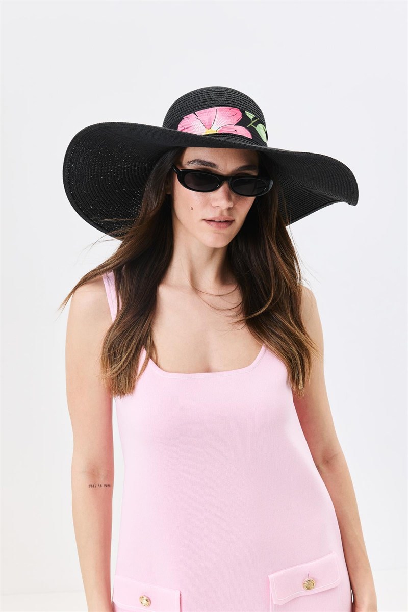 Wide Brim Straw Beach Hat Y25730-11  #451911
