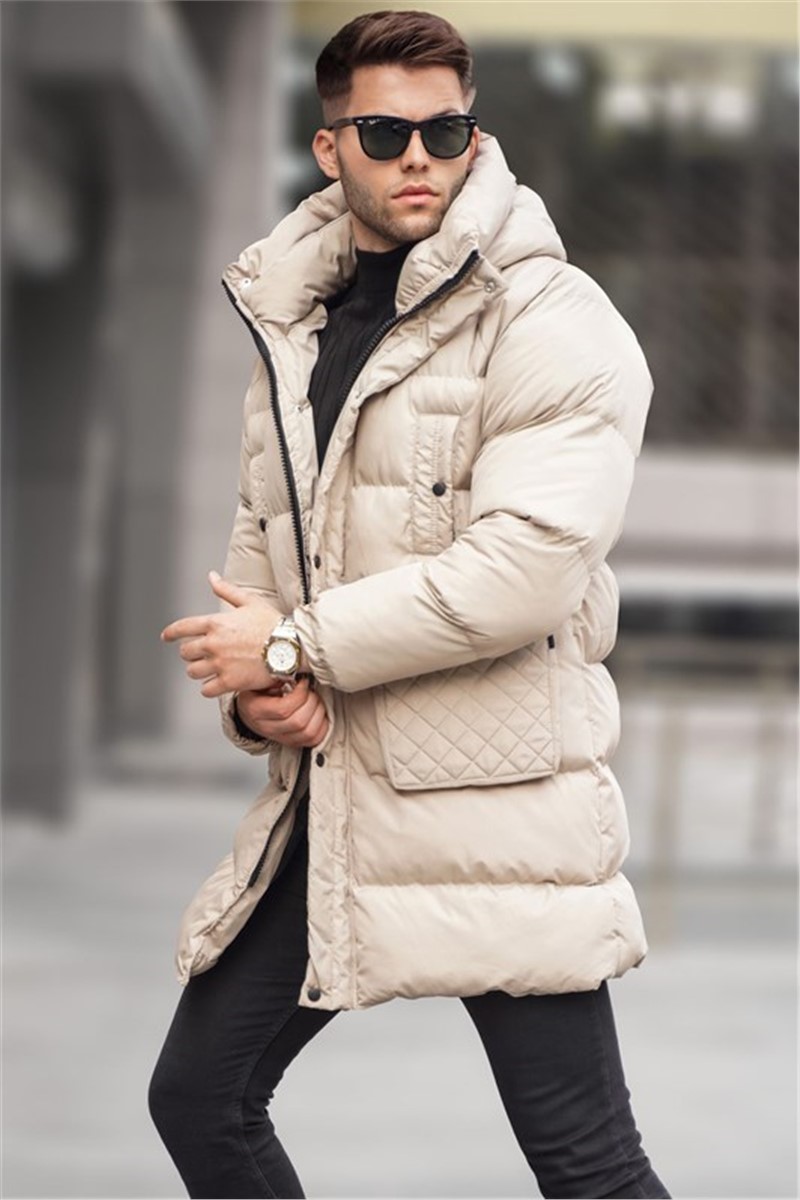 Men's Long Jacket 5745 - Light Beige #334577