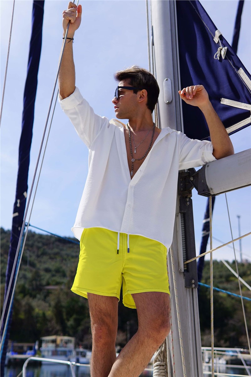 Men's beach shorts C1350 - Yellow #330224