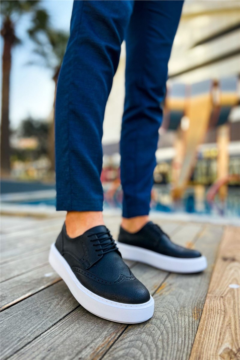 Pánske šnurovacie topánky CH149 CBT – čierna #369953