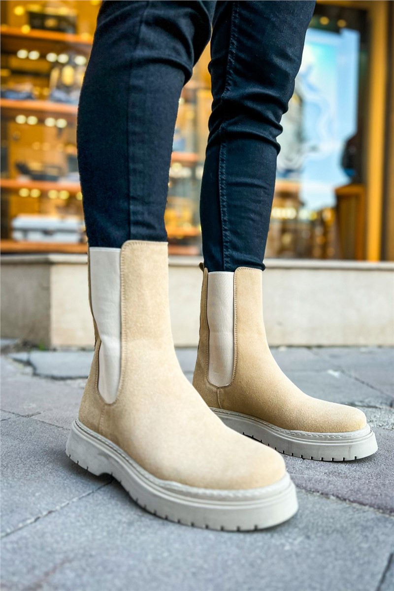 Men's Ankle Boots CH223 SRT - Light Beige #367428