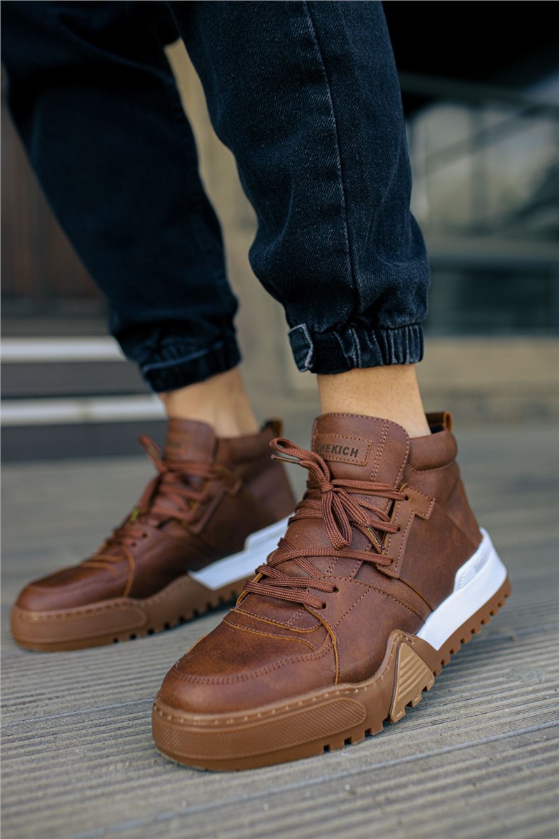 Botki męskie Chekich CH057 - Taba #359556