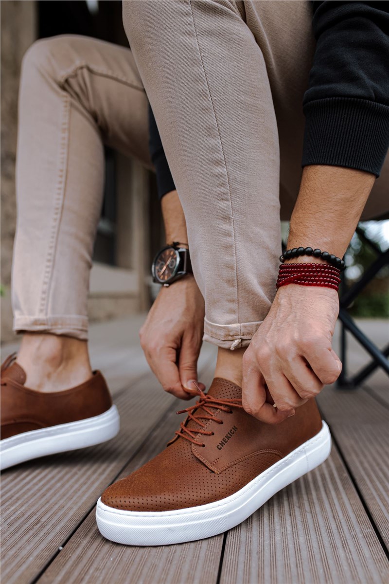 Chekich Pánske topánky CH061 - Taba #359564