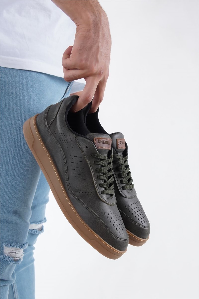 Buty męskie Chekich CH157 - Khaki #359702