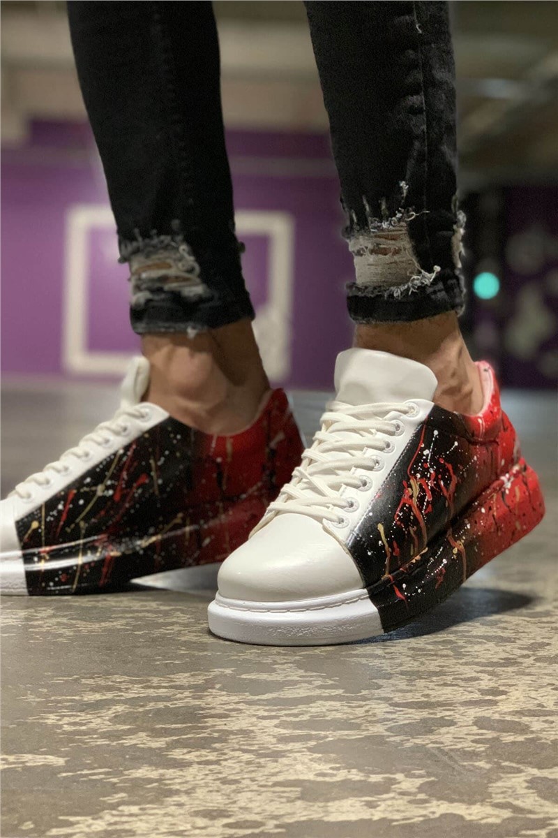 Chekich Pánske topánky CH254 – čierno-červené #359794