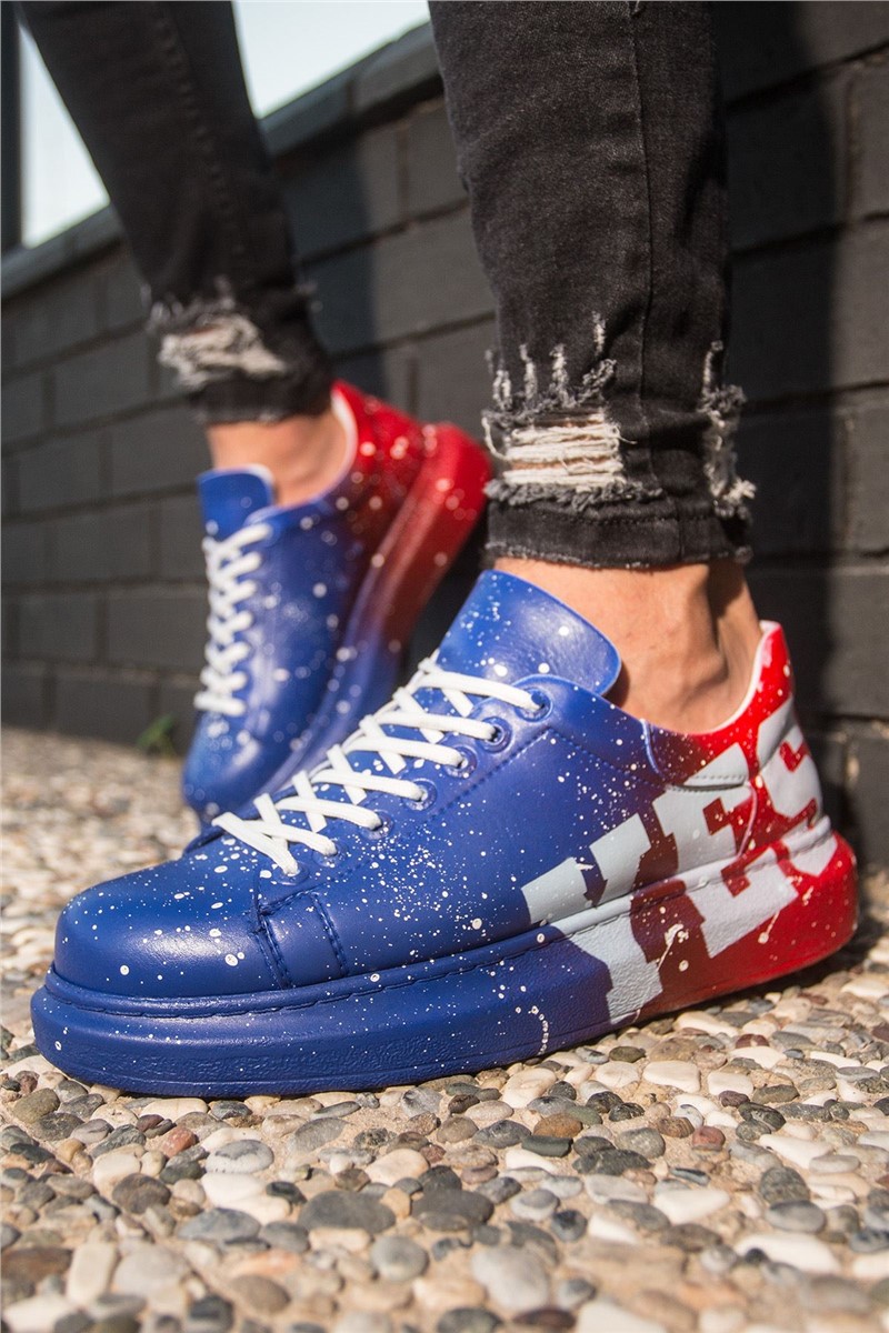 Chekich Pánske topánky CH254 – červeno-modré #359813