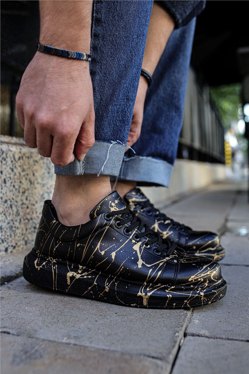 Chekich Unisex Shoes CH254 - Black with Yellow #359821