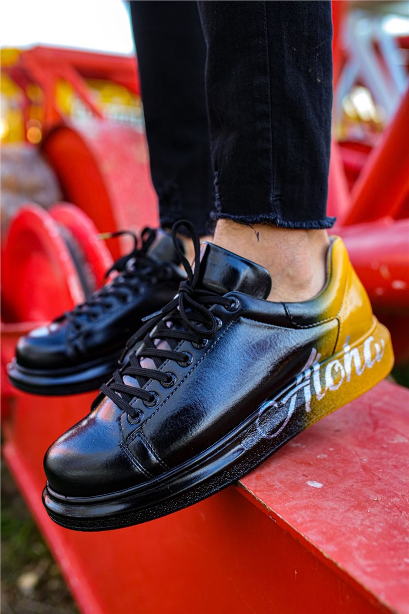 Buty Męskie Chekich CH254 - Czarno-Żółty #359824