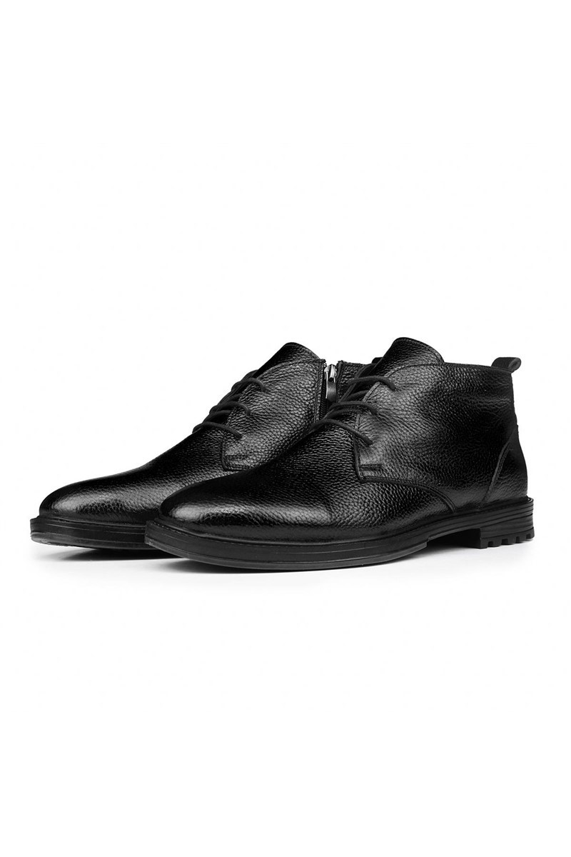 Ducavelli Men's Real Leather Boots - Black #316899