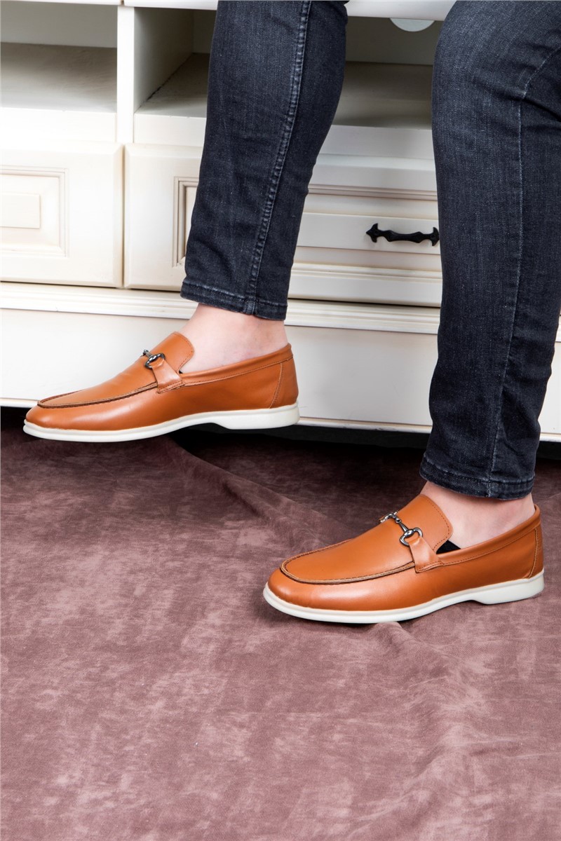 Męskie buty ze skóry naturalnej Ducavelli - Taba #333226