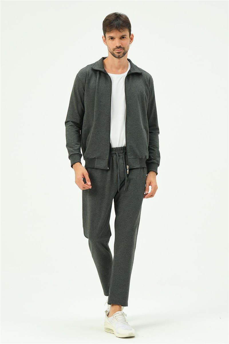 C&City Men Collared Front Zippered Straight Leg Tracksuit 8701  #451117