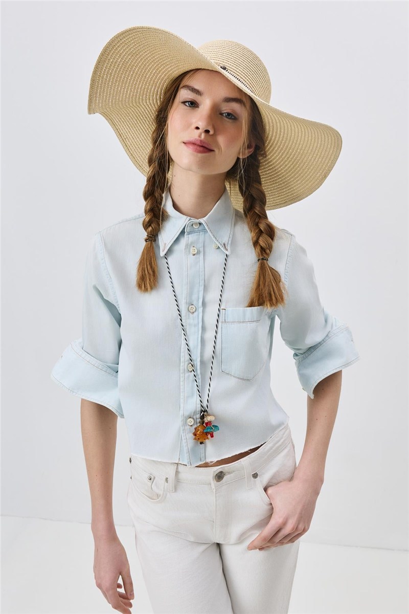 Wide Brim Straw Beach Hat Y25730-01  #451882