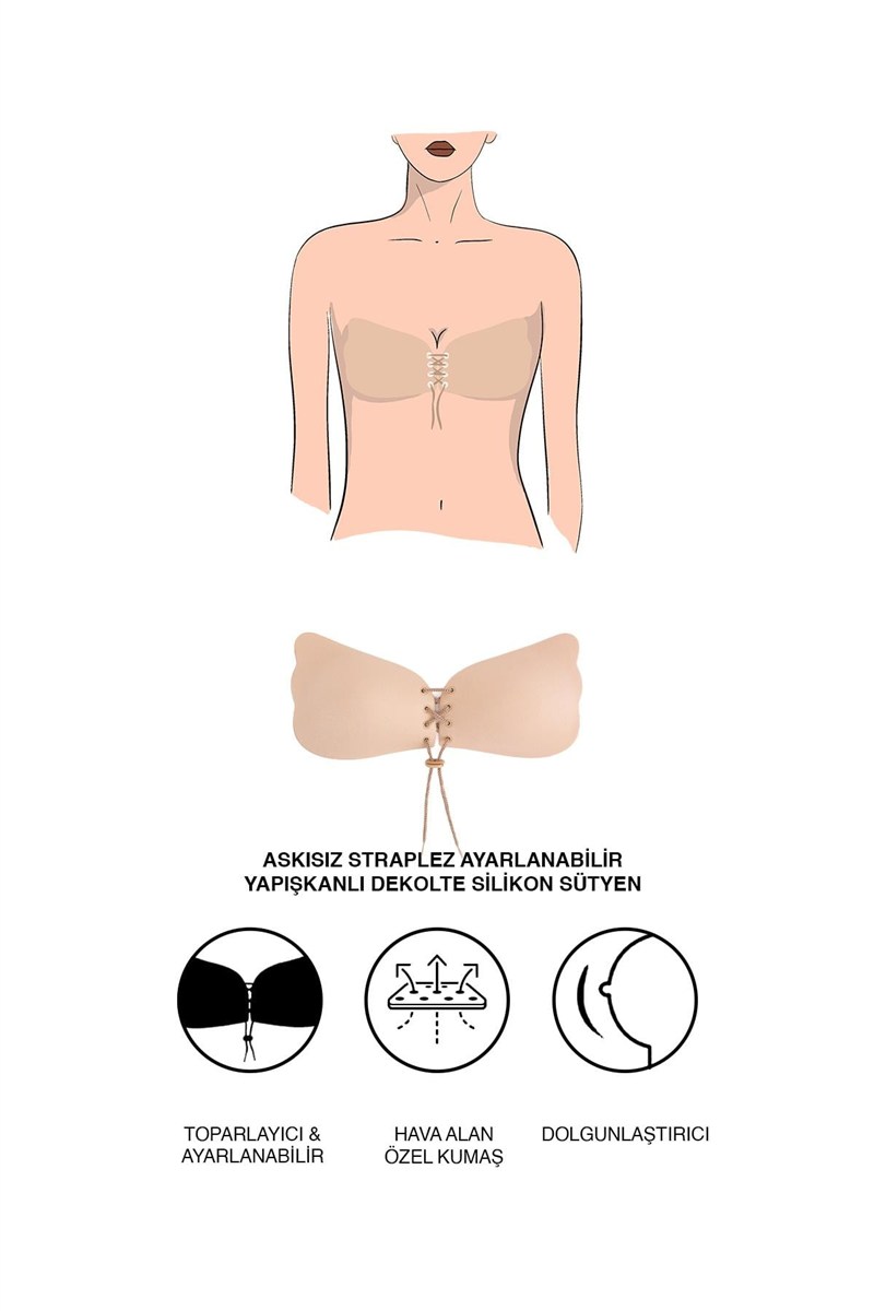 C&City Magic Bra Adhesive Stick Bra Strapless Push Up Bras  #450006