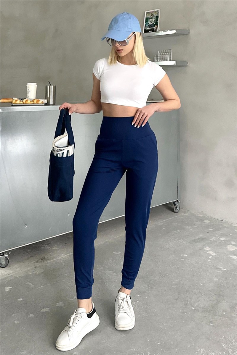 High Waist Cuffed Jogger Sweatpants 811  #451175