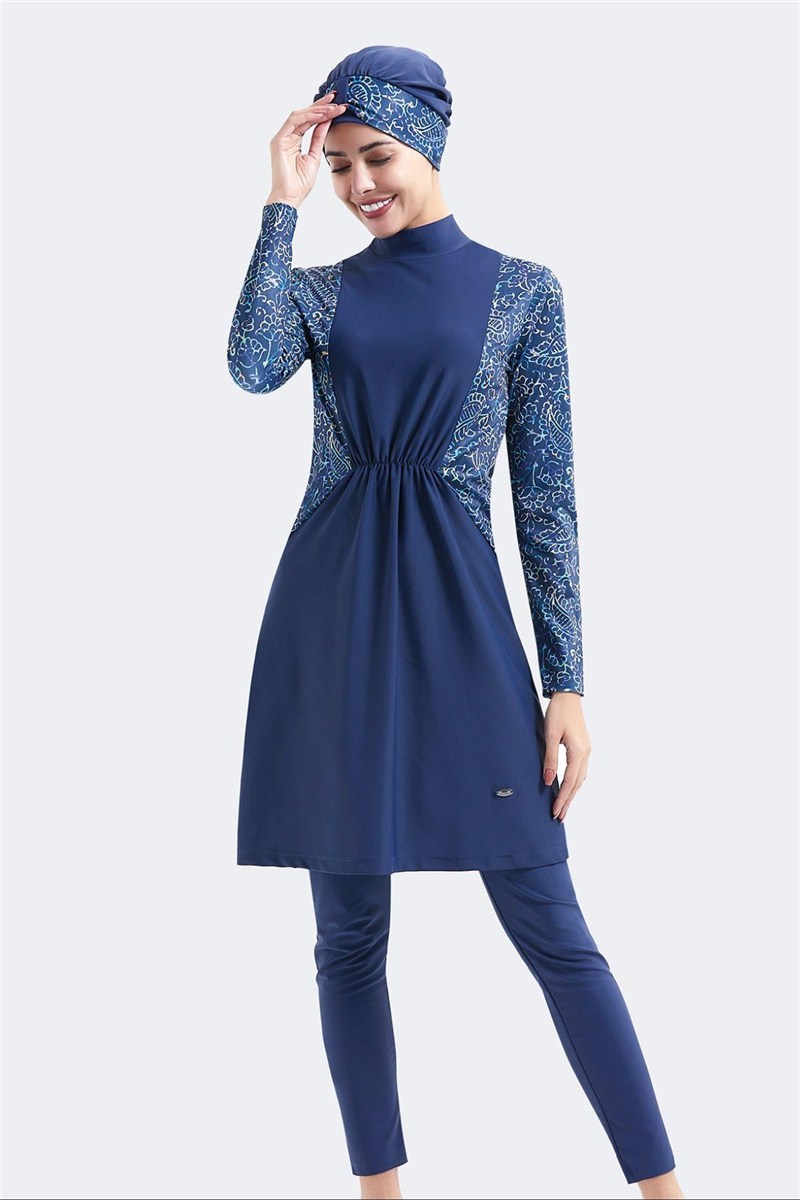 Full Covered 4-Piece Ruched Burkini C14032  #451256