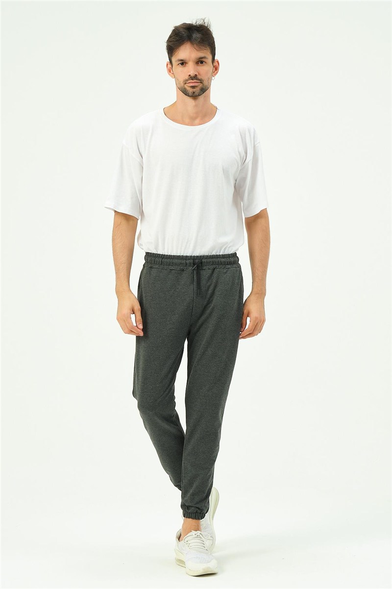 C&City Men Elastic Leg Sweatpants with Side Pockets 781  #451083