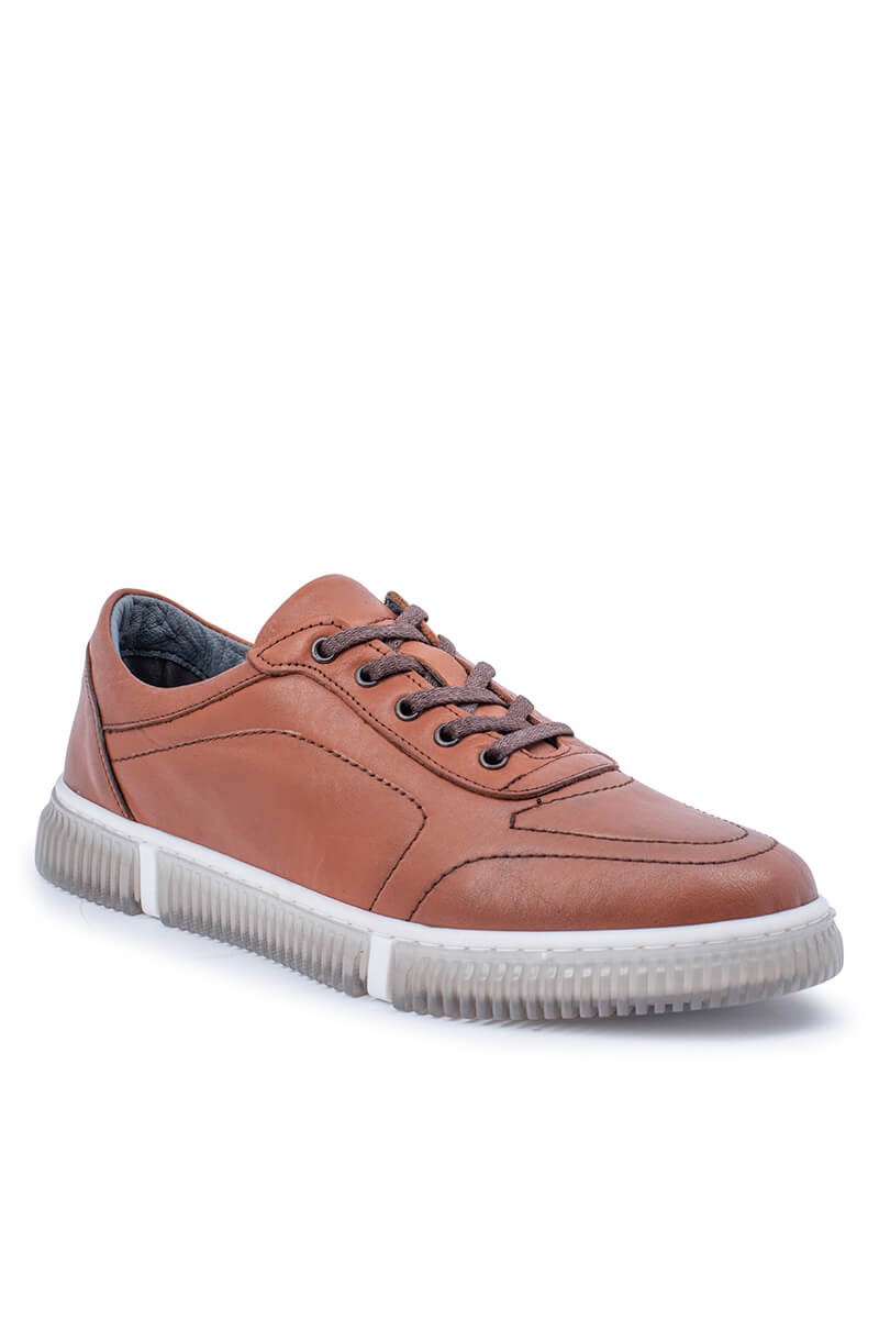 GPC POLO Men's Genuine Leather Casual Shoes - Brown 20230321099