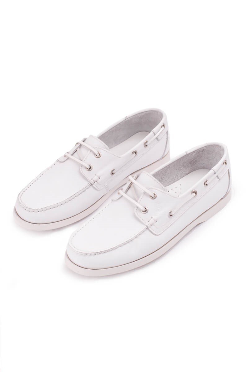 GPC POLO Pánske topánky z pravej kože - Biela 20210835481