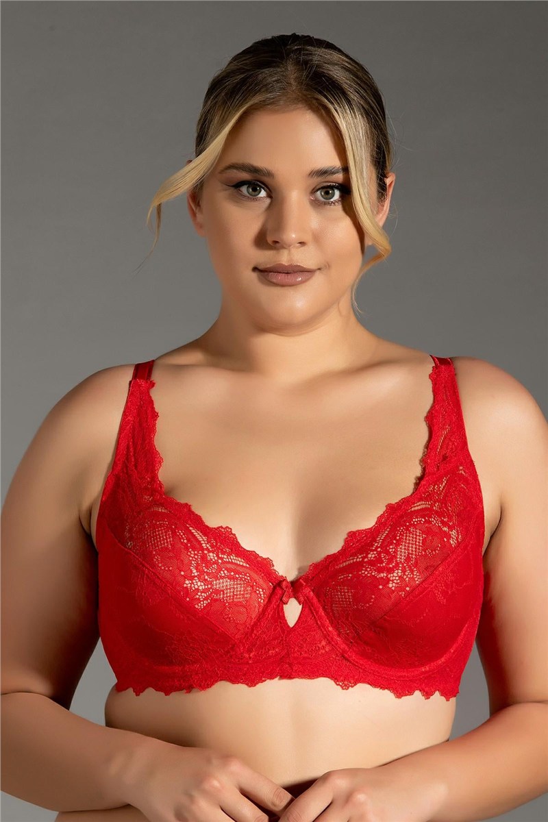 Lace Detail Minimizer Bra C12302  #451206