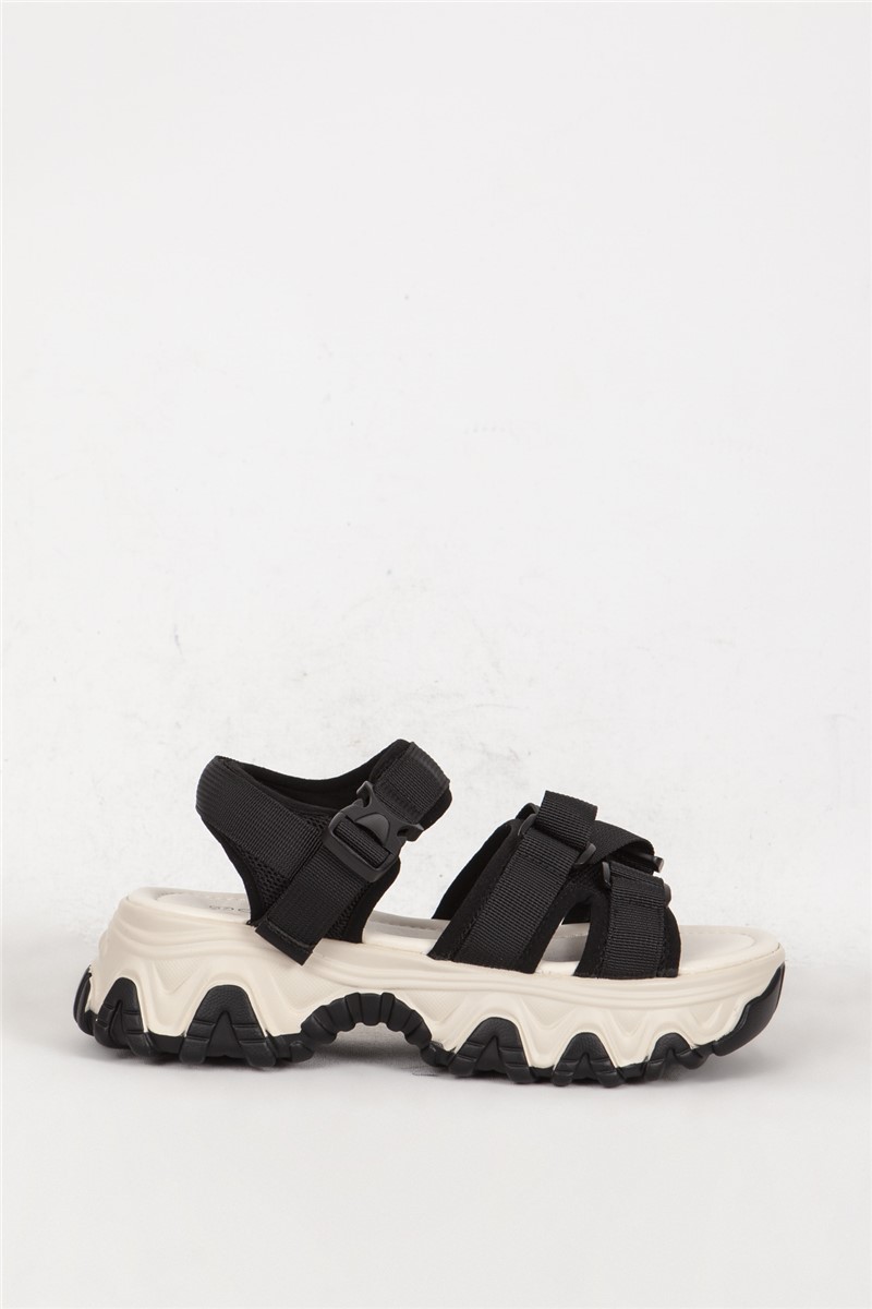 366 Women's Thick Sole Sandals - Black #382018