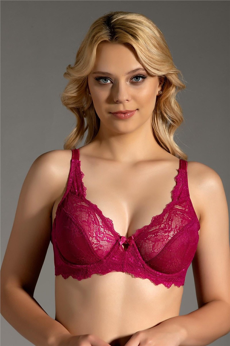 Lace Detail Minimizer Bra C12302  #451244