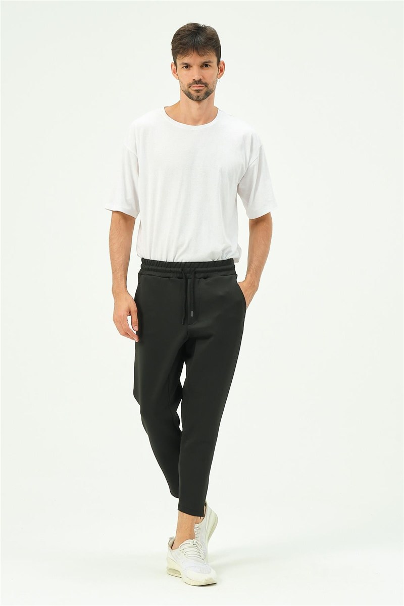 C&City Men Sweatpants with Zippered Legs and Back Pockets 854  #451113