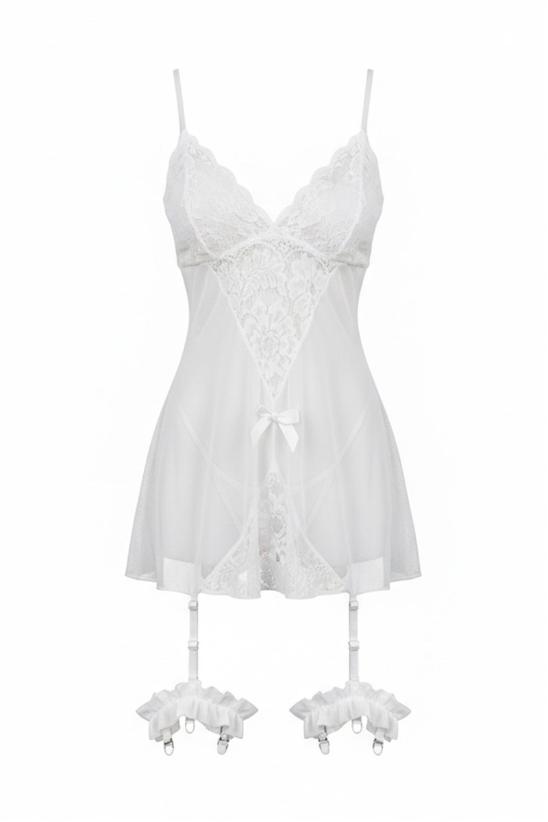 Floral Lace Babydoll Nightgown  #452380