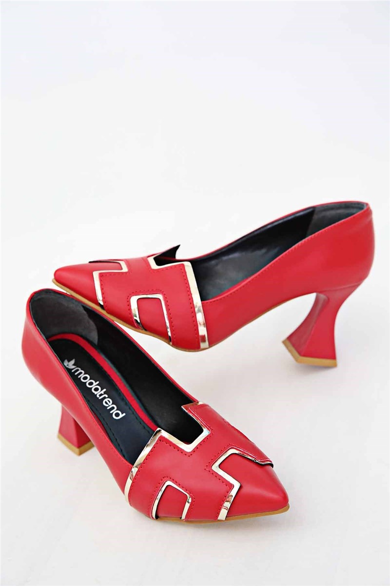 Női elegáns cipő - Piros # 316682