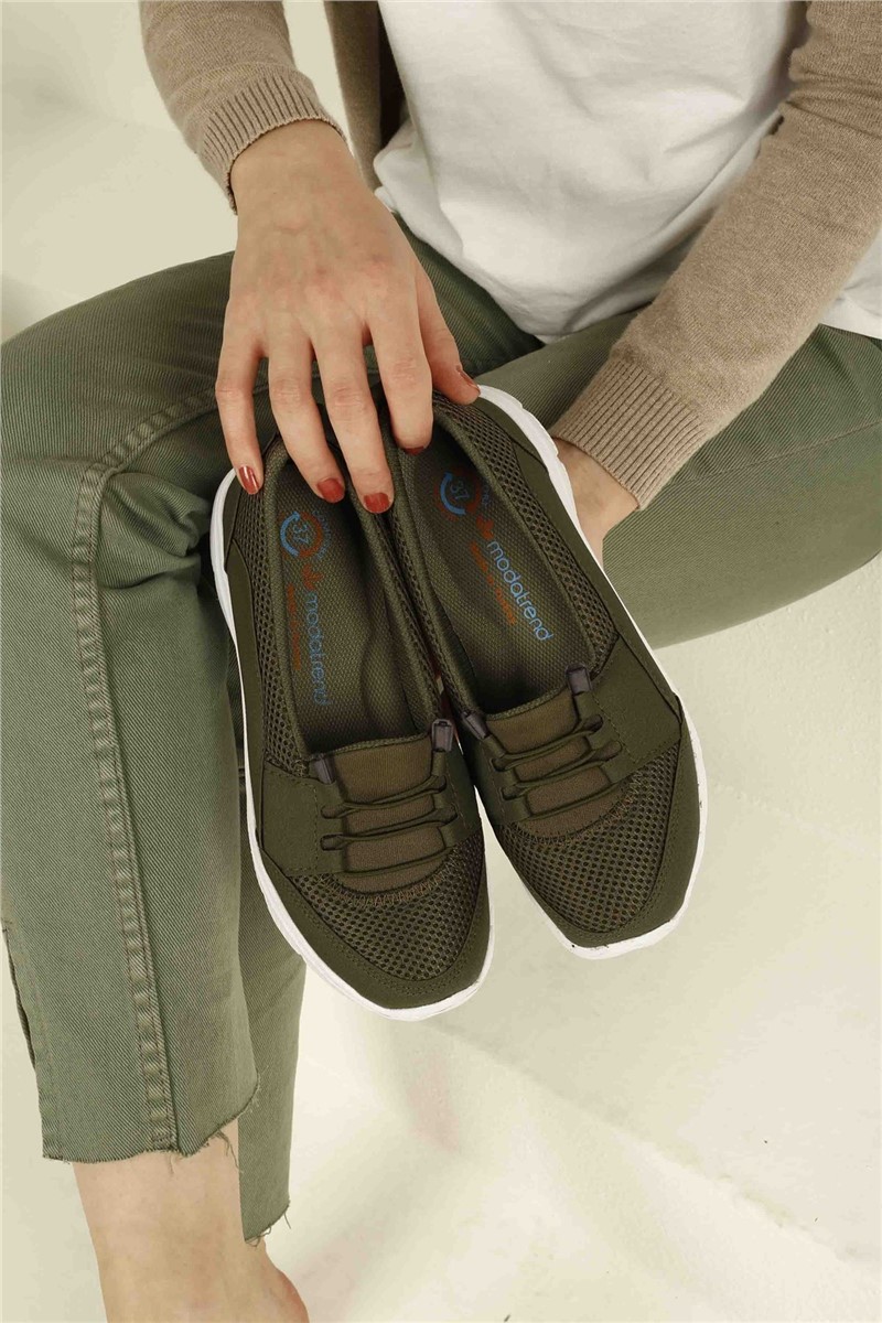 Women's sports shoes - Khaki #326675