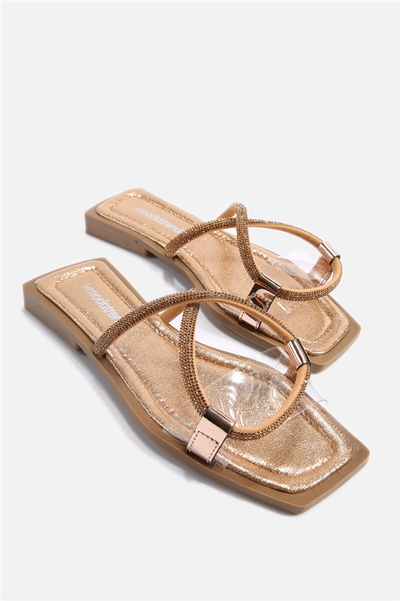 Women's slippers - Copper color #329720