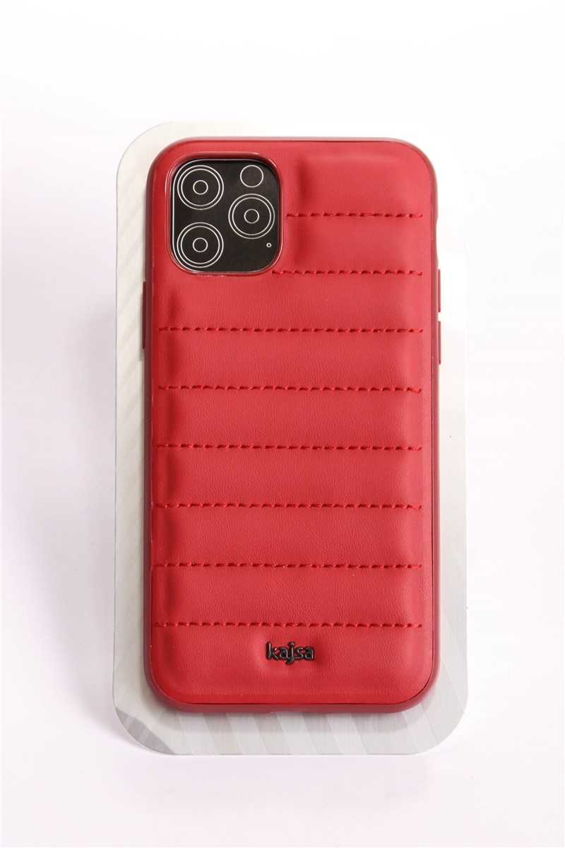 Kajsa кožený kryt  pre iPhone 11 Pro Max červený 734282