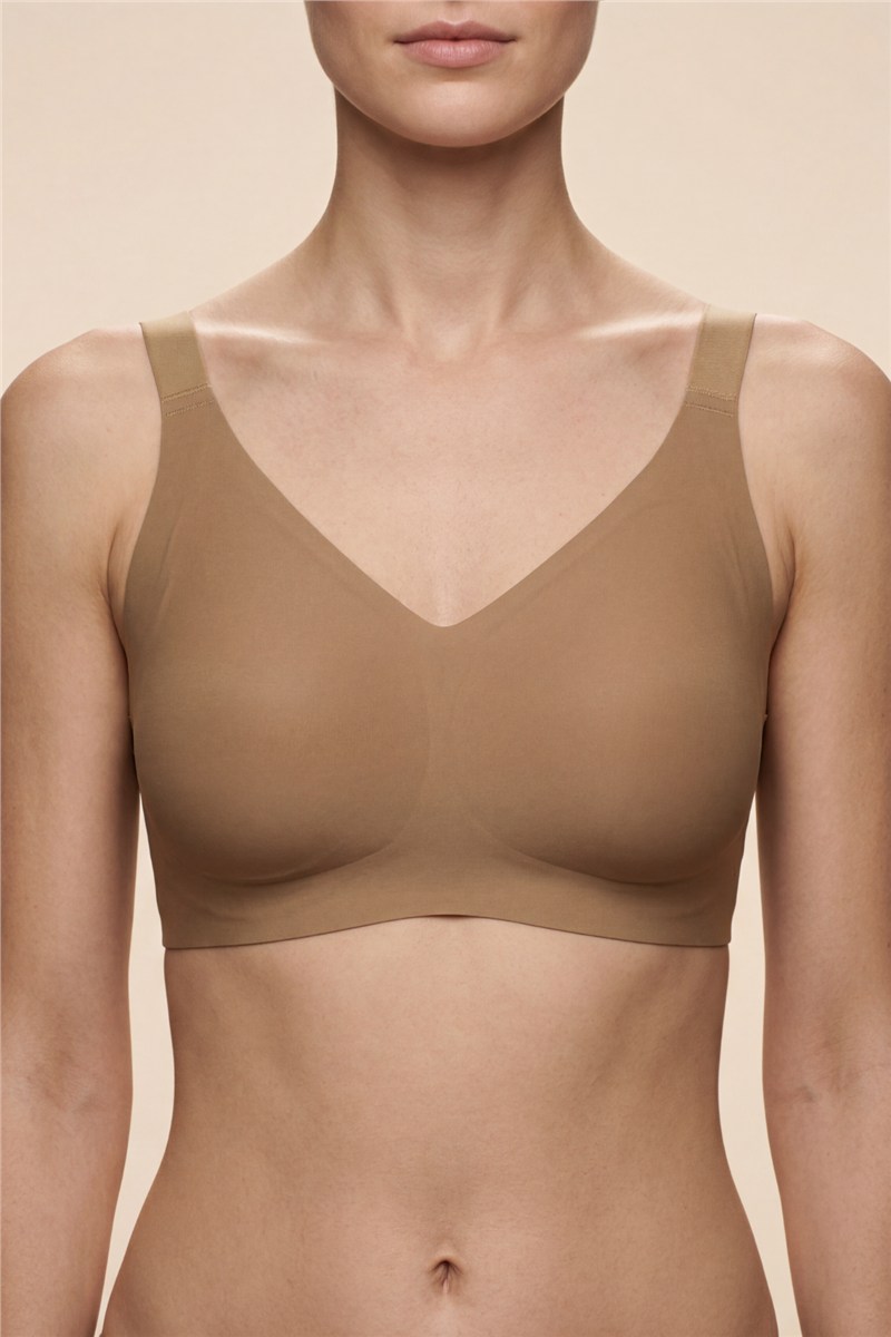 Seamless Laser-Cut Wireless Bra with Removable Pads - Invisible Ultra-Soft Comfort Bralett  #452363