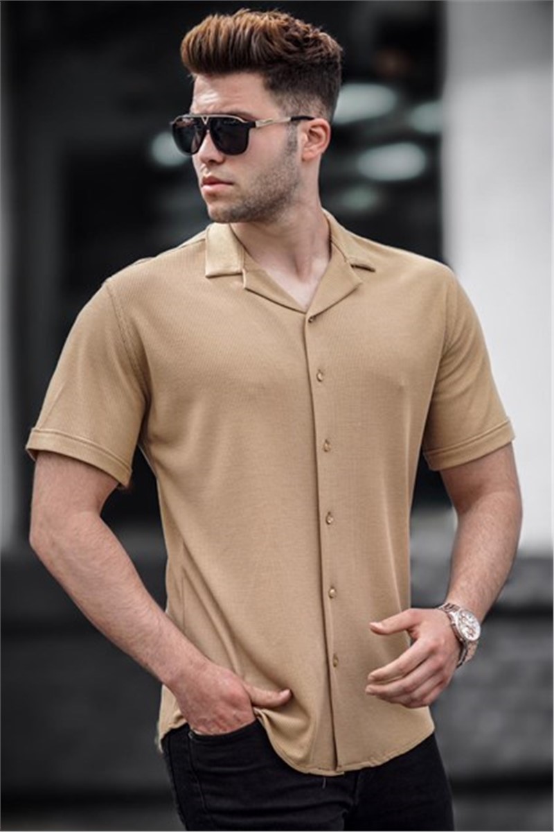 Madmext Men's Shirt - Camel #306077