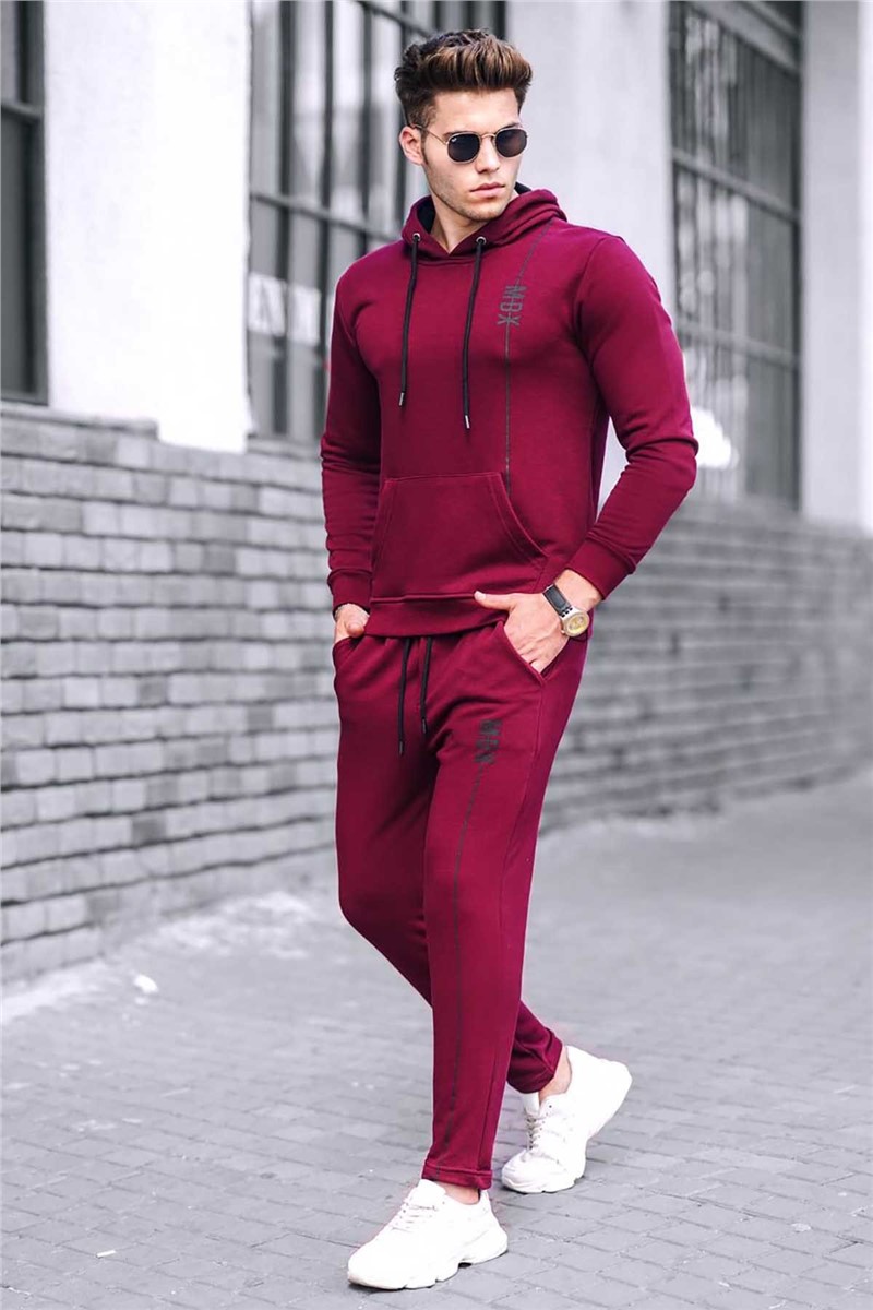 Madmext Men's Tracksuit - Claret Red #289536