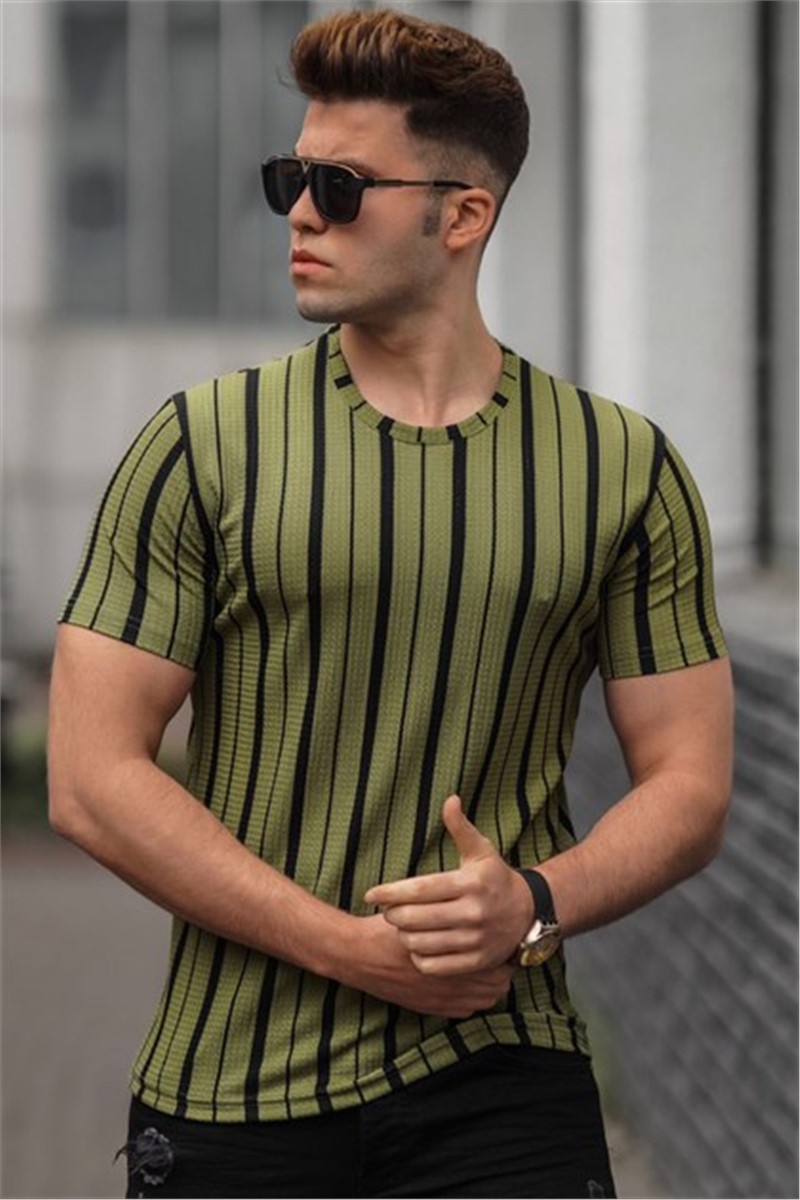 T-shirt męski Madmext Khaki 5266 # 306020