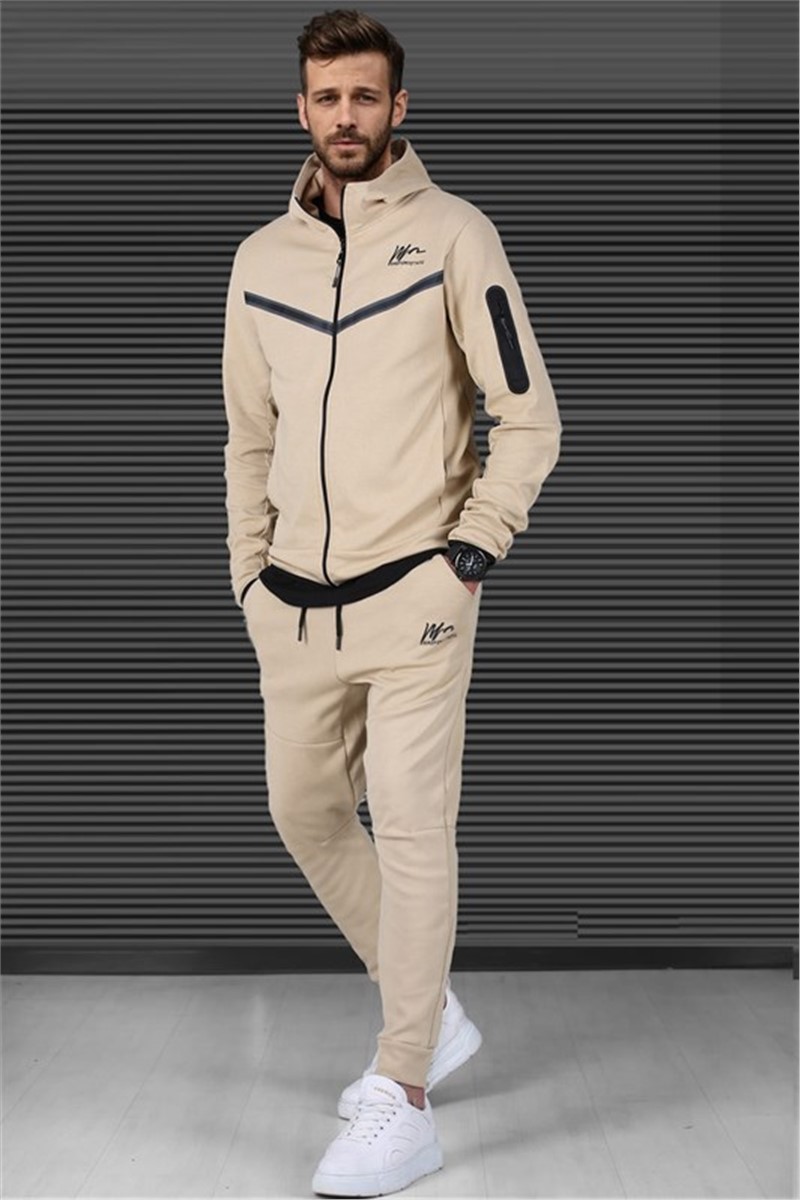 Men's sports set 5673 - Beige #328782