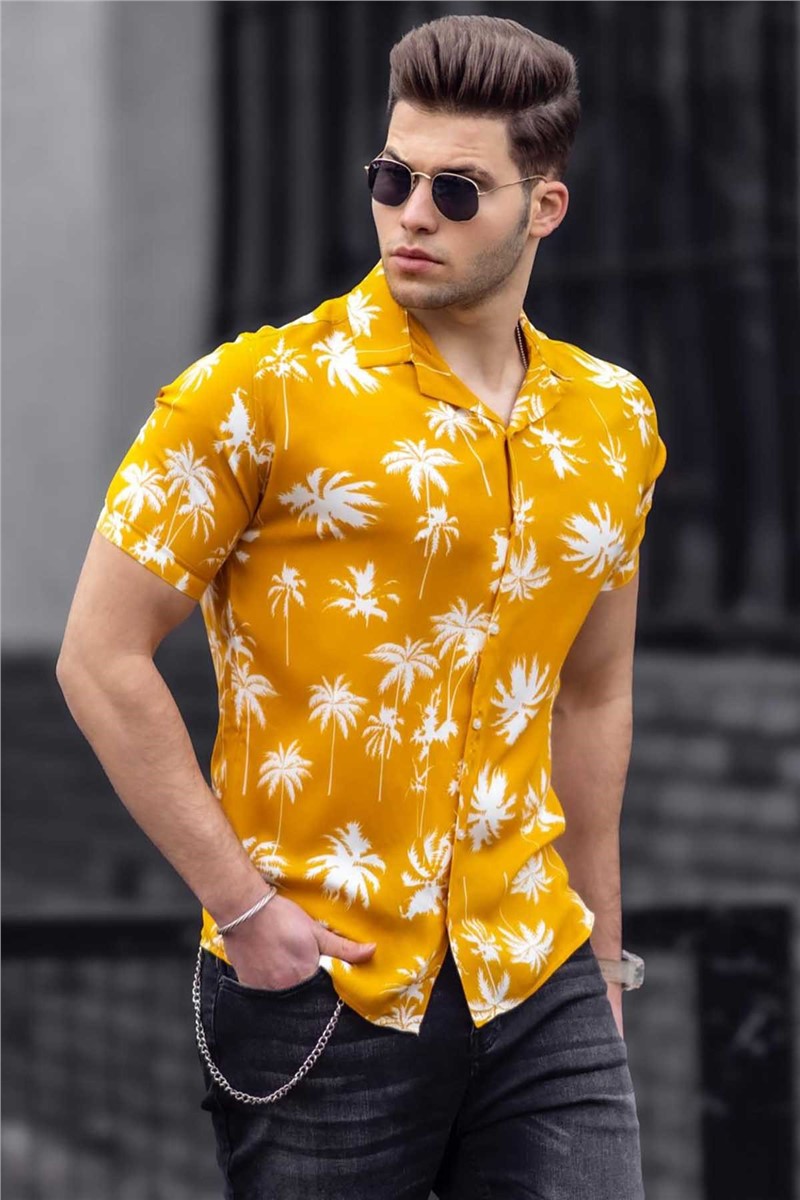 Madmext Men's Shirt - Yellow #290776