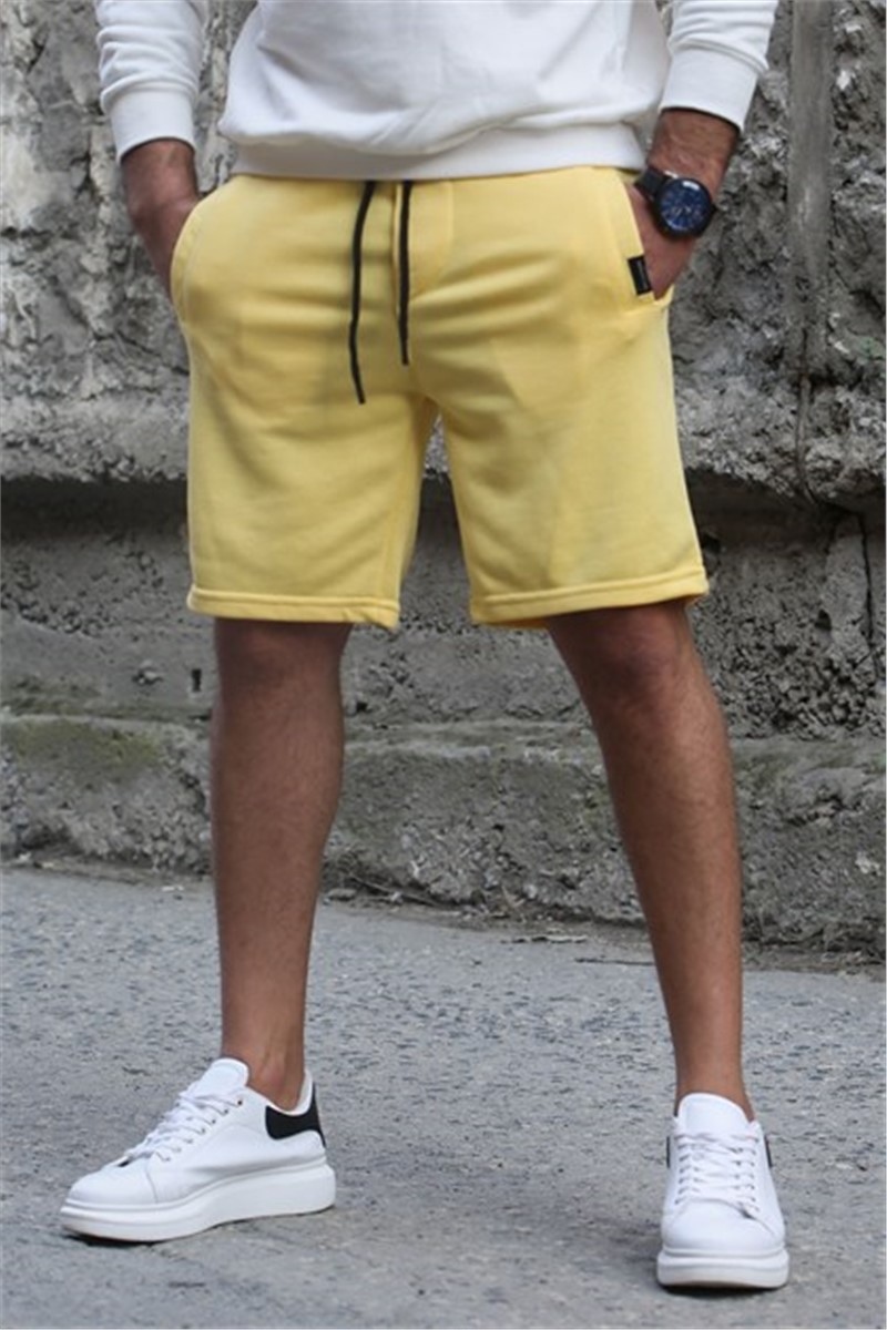Madmext Men's Shorts - Yellow #301911