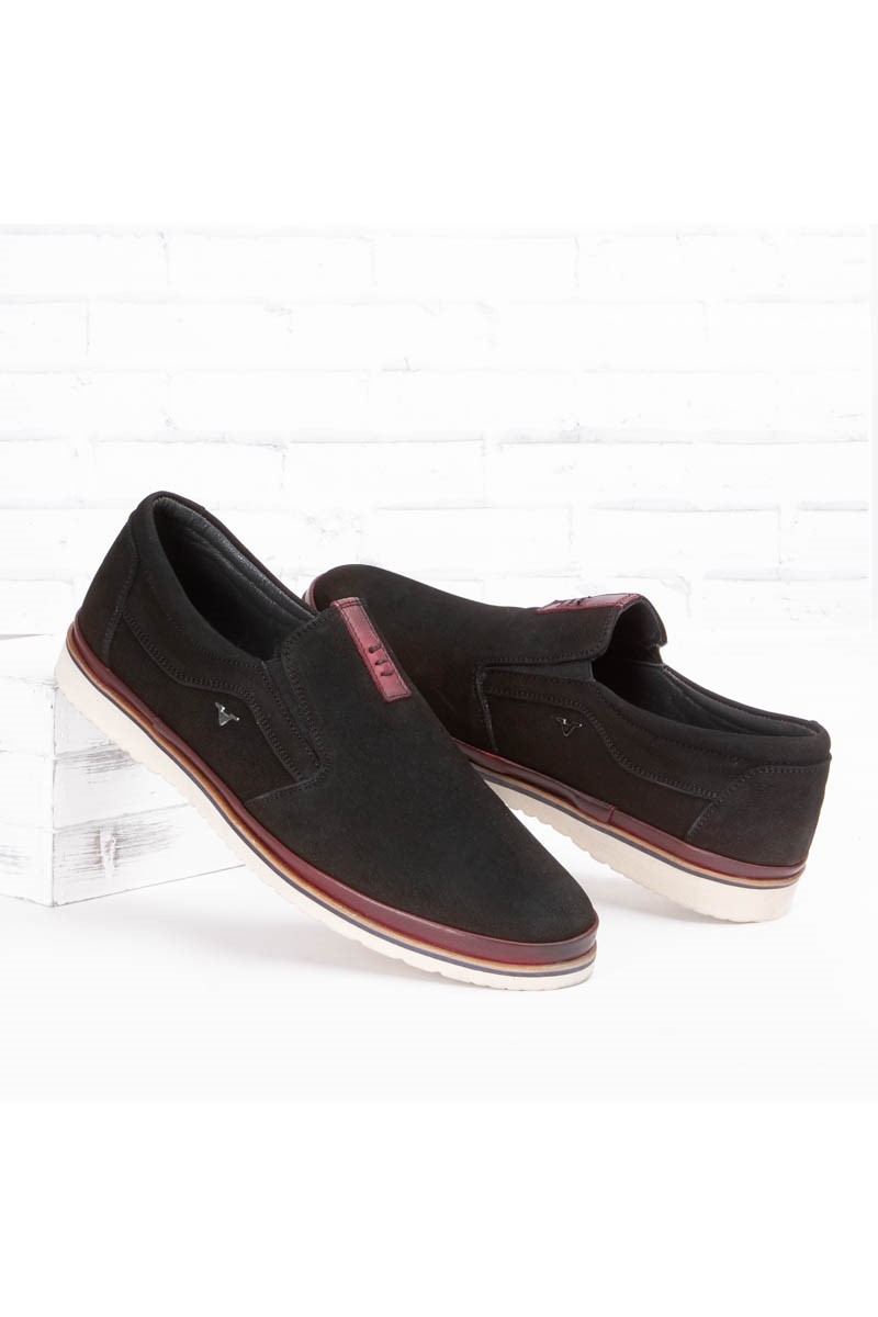 Marwells Men's Real Leather Shoes - Black #2021357