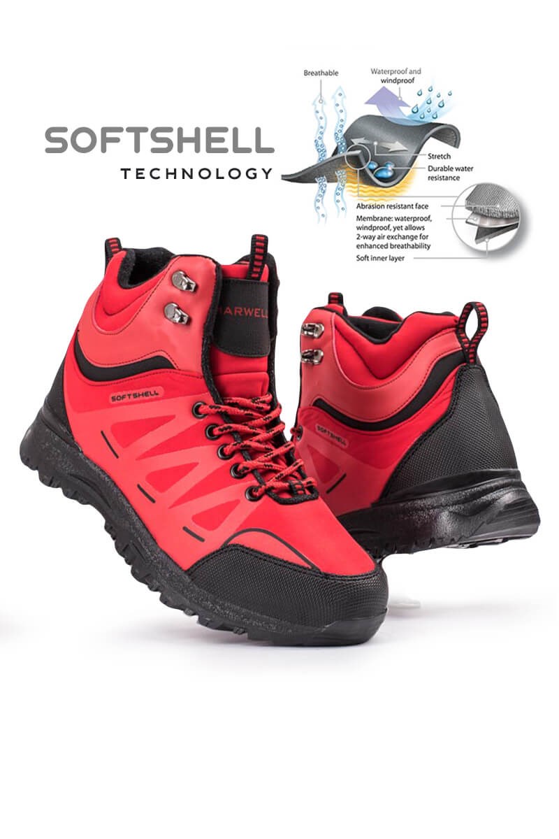 MARWELLS Softshell muške planinarske čizme - crvena 20210835600