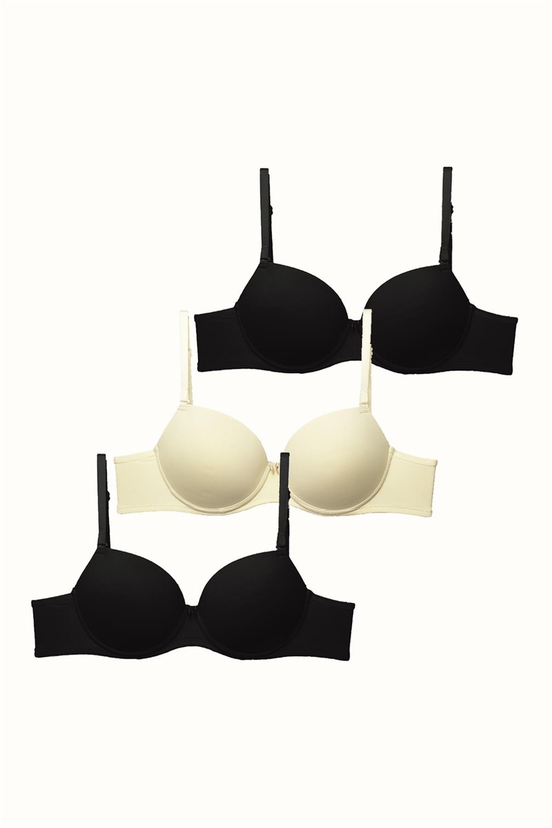 3-Pack Push Up Knitted Bra C37020   #451773